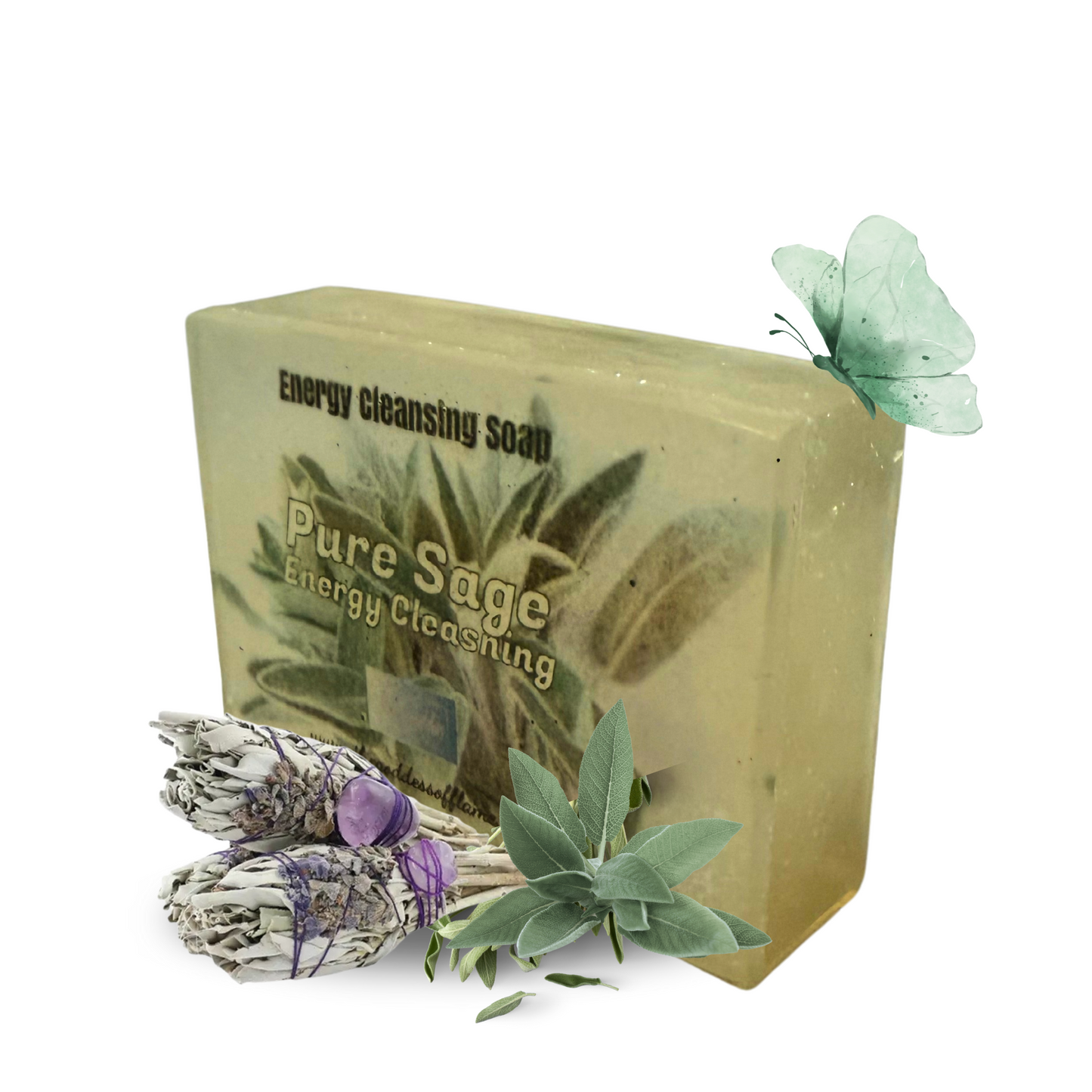 Pure Sage Soap- Smudging, Energy Cleansing & Removing Negativity