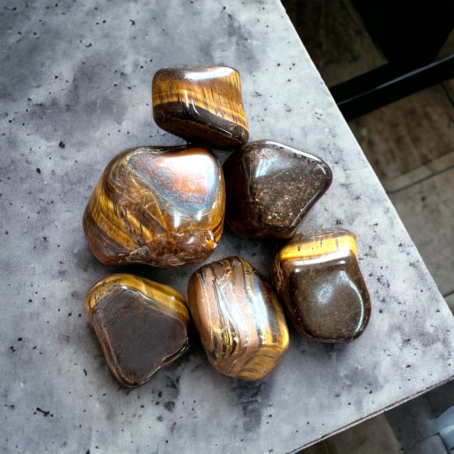 Tiger Eye Crystal Tumble Stone