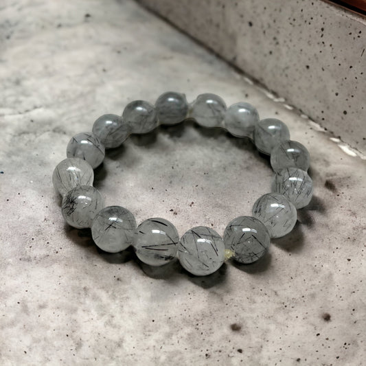 Rutilated Quartz Bracelet 12mm